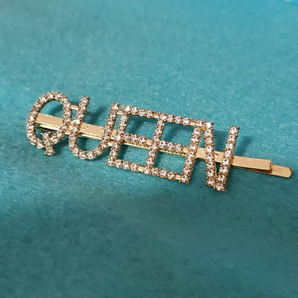 Bling🎁💝"🏷queen" letter hair clip - Picture 4 of 5